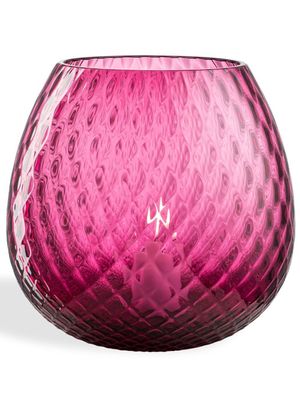 NasonMoretti bougeoir en macramé - Rose