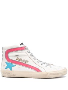 Golden Goose baskets montantes Slide - Blanc