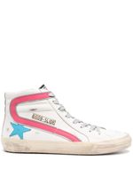 Golden Goose baskets montantes Slide - Blanc