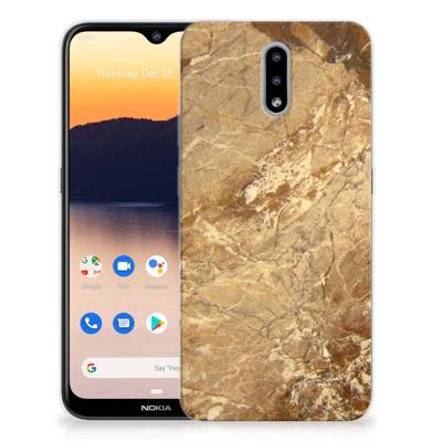 Nokia 2.3 | TPU | Siliconen hoesje | Marmer Creme