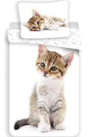 Animal Pictures Dekbedovertrek staande kitten 140 x 200 cm 70 x 90 cm - Katoen