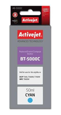 Activejet AB-5000C inkt (vervanging Brother BT-5000C; Supreme; 50 ml; blauw)