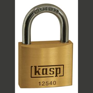 Kasp K12540 Hangslot 40 mm Verschillend sluitend Goud-geel Sleutelslot