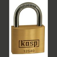 Kasp K12540 Hangslot 40 mm Verschillend sluitend Goud-geel Sleutelslot - thumbnail