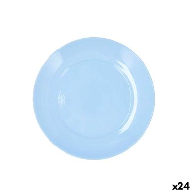 Dessertbord Luminarc Apy Paradise Blauw Glas Ø 18 cm (24 Stuks)
