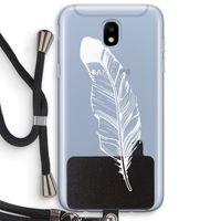 Pluim: Samsung Galaxy J5 (2017) Transparant Hoesje met koord