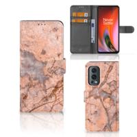 OnePlus Nord 2 5G | Bookcase | Marmer Oranje