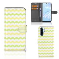 Huawei P30 Pro | Telefoon Hoesje | Waves Yellow