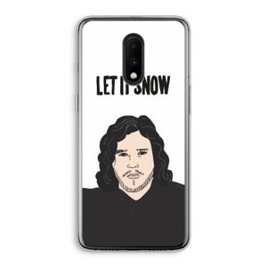 Let It Snow: OnePlus 7 Transparant Hoesje