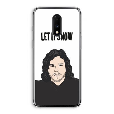Let It Snow: OnePlus 7 Transparant Hoesje