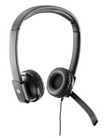 HP QK550AA hoofdtelefoon/headset Bedraad Hoofdband Kantoor/callcenter Zwart