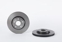 Remschijf COATED DISC LINE BREMBO, Remschijftype: Binnen geventileerd, u.a. für Renault