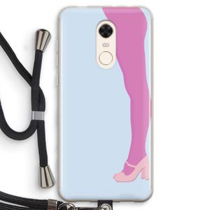 Pink panty: Xiaomi Redmi 5 Transparant Hoesje met koord