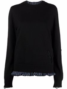 Maison Margiela pull à effet usé - Gris