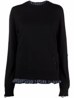Maison Margiela pull à effet usé - Gris