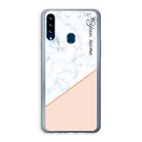 Marmer in stijl: Samsung Galaxy A20s Transparant Hoesje Marmer in stijl: Samsung Galaxy A20s Transparant Hoesje