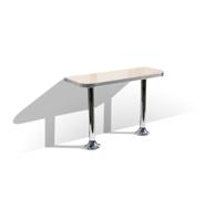 Bel Air Retro Wall table WO24-TB103 Antique White-Beton Bel Air Retro Wall table WO24-TB103 Antique White-Beton