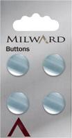 Milward Knoop Glans Blauw 13mm (4 stuks)