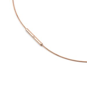 Boccia 0802-03 Ketting titanium-staal rosekleurig
