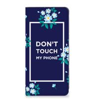 Google Pixel 8A Design Case Flowers Blue DTMP