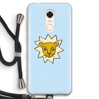 Kleine leeuw: Xiaomi Redmi 5 Transparant Hoesje met koord
