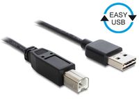 Delock 83359 Kabel EASY-USB 2.0 Type-A male > USB 2.0 Type-B male 2 m zwart