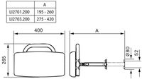 Handicare  Rugleuning Tbv.inb.reservoir V/muurbevestiging Wit