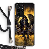 Pegasus: Samsung Galaxy S21 Ultra Transparant Hoesje met koord