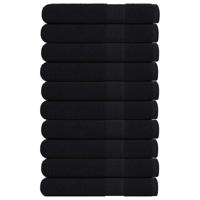 VidaXL Saunahanddoeken 10 st 80x200 cm 360 g/m² 100% katoen zwart VidaXL Saunahanddoeken 10 st 80x200 cm 360 g/m² 100% katoen zwart