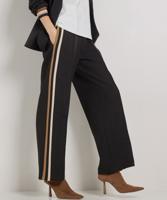 wide fit broek met strepen wide fit broek met strepen