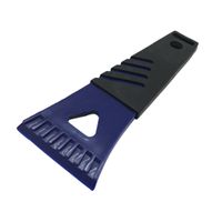 Kunststof ijskrabber/raamkrabber zwart/blauw 18 cm   -