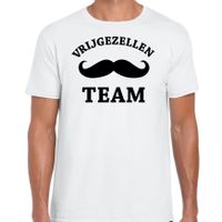 Vrijgezellen feest t-shirt voor heren - Vrijgezellen Team - wit - bachelor party/bruiloft