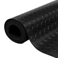 Rubberen anti-slip vloermat 2x1m stippen