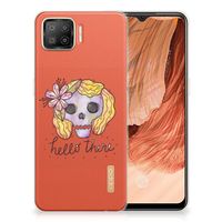 Silicone Back Case OPPO A73 4G Boho Skull