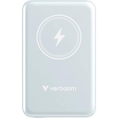 Verbatim Charge n Go Magnetic Wireless Powerbank 10000 mAh Fast Charge, Quick Charge 3.0, USB PD 3.0, Adaptive Fast Charge LiPo USB-C Blauw