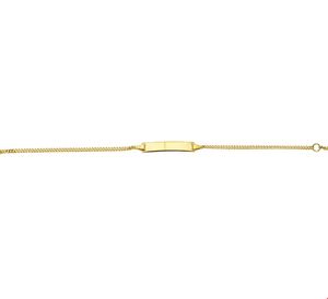 TFT Graveerarmband Gourmet Plaat 5,0 Mm 16 - 18 Cm Geelgoud
