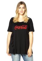 Yoek Tuniek flare ruffle Coca Cola | Zwart | Maat 58/60