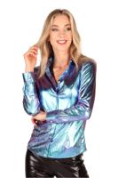 blouse dame Shining Star petrol