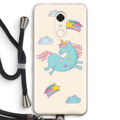 Vliegende eenhoorn: Xiaomi Redmi 5 Transparant Hoesje met koord
