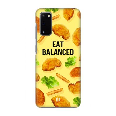Eat Balanced: Volledig geprint Samsung Galaxy S20 Hoesje