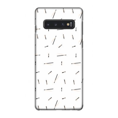 Hipster stripes: Samsung Galaxy S10 4G Volledig Geprint Hoesje