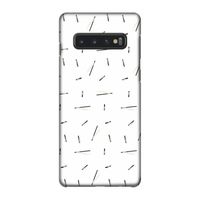 Hipster stripes: Samsung Galaxy S10 4G Volledig Geprint Hoesje