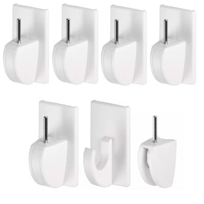 4x gordijnrail/roede ophanghaken Tesa