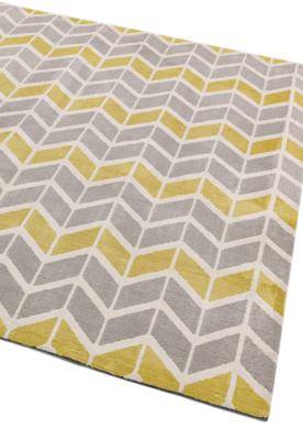 MOMO Rugs - Arlo AR06 Chevron Lemon/Grey -