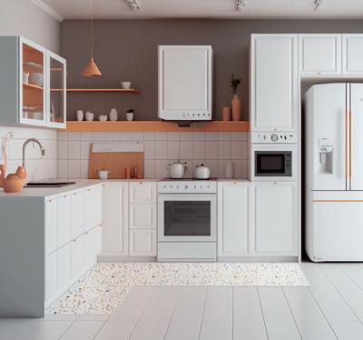 Tapijt in terrazzo-structuur in scandinavische stijl Tapijt in terrazzo-structuur in scandinavische stijl