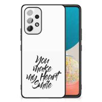 Samsung Galaxy A53 | Telefoon Hoesje | met tekst Heart Smile