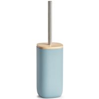 Zeller Toiletborstel met houder - blauw - polyresin - 37 cm   -