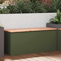 Tuinbank Olijfgroen 100 x 40 x 43 cm Staal