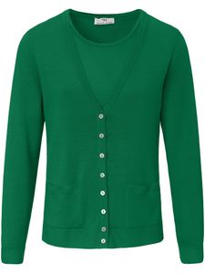 Twinset 100% scheerwol Van Peter Hahn groen