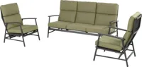Hartman stoel-bank loungeset flora 3-zits charcoal
